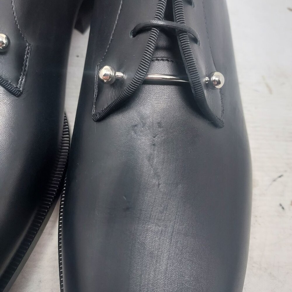 Christian Louboutin Black Chambeliss Leather Oxford Shoe - Picture 10 of 12